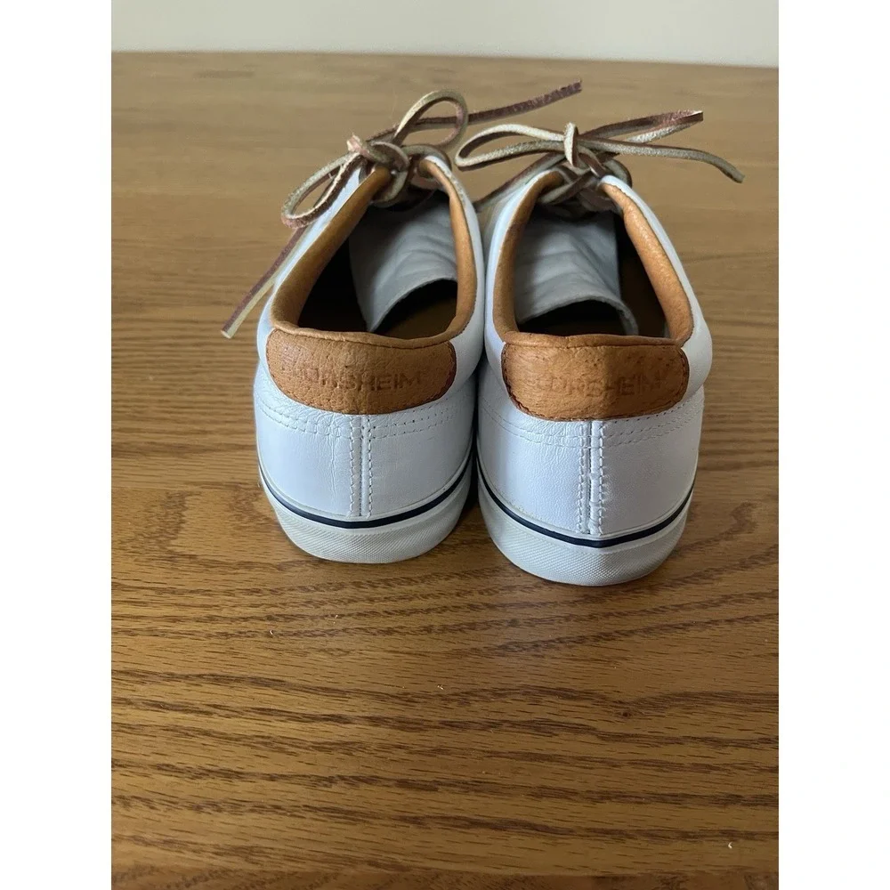 Vtg Florsheim SeaTracs Vegan Leather Deck Boat Nautical Sneakers Sz 9D Preppy